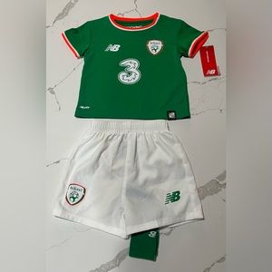 New Balance Ireland Eire Soccer 2017 Green Home Soccer Kit Toddler 12/18 Months